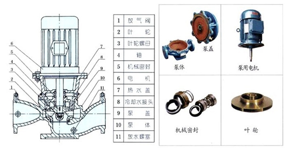 YG立式管道油泵配件图