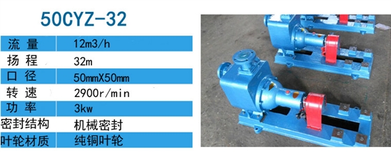 50CYZ-32自吸式离心油泵